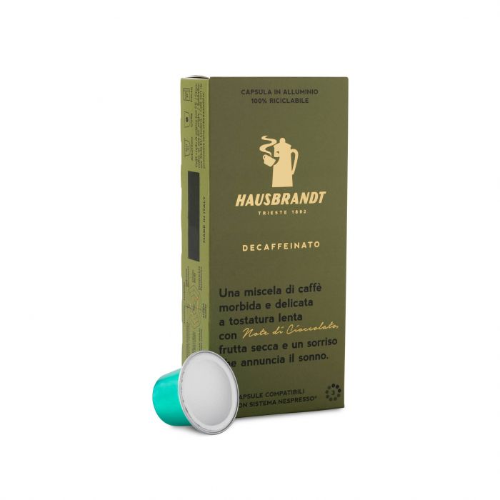 Hausbrandt Decaffeinato Nespresso®* Compatible Capsules